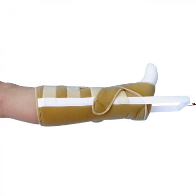 Бандаж для ноги з ребрами жорсткості і додатковою фіксацією для безспицевого витягнення ДС-2