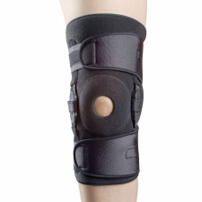Бандаж з поліцентричними анатомічними шарнірами для напівжорсткої фіксації колінного суглоба К-1ПШ
