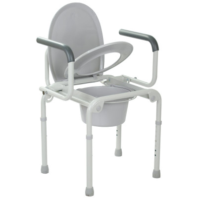 Сталевий стілець-туалет з відкидним поруччям OSD-2108D